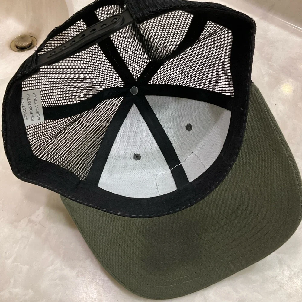 Alligator Row Bergeron Hat, Save the Everglades, Olive Green, Adjustable Size - Picture 7 of 8